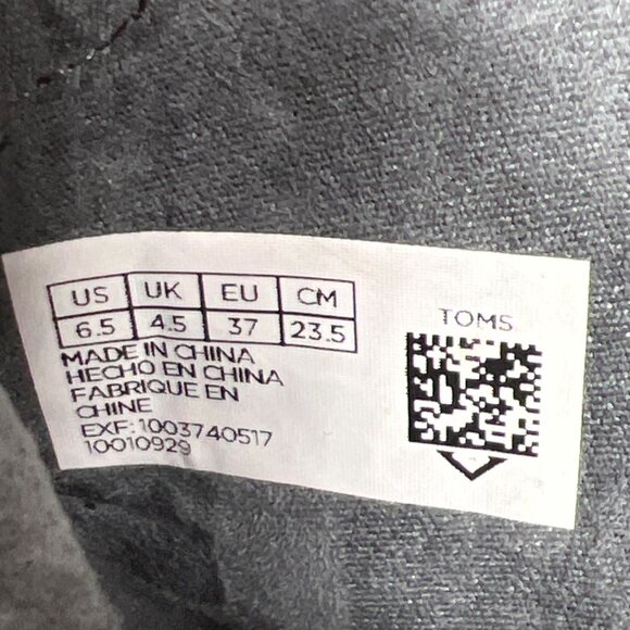 TOMS Majorca Peep Toe Boot Forged Iron Gray Suede Perforated Leaf Sz 6.5 NIB - Picture 7 of 8